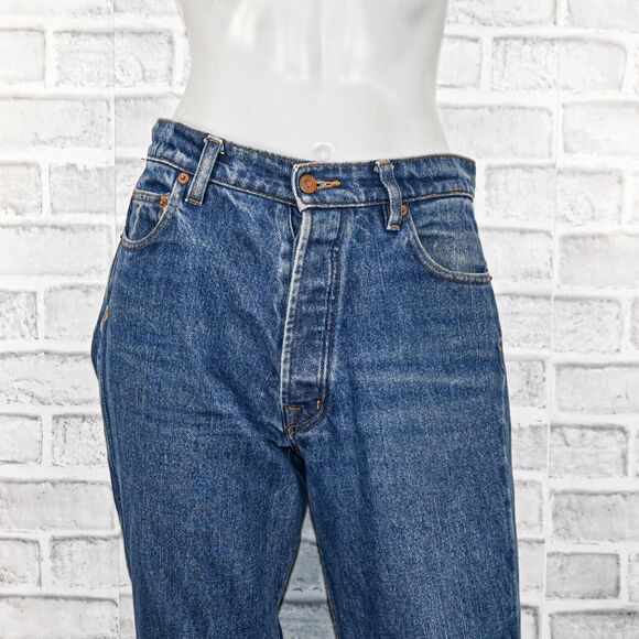 BLISS and MISCHIEF Women's Collector fit cropped Denim Straight slim jeans sz 29 - Picture 9 of 10